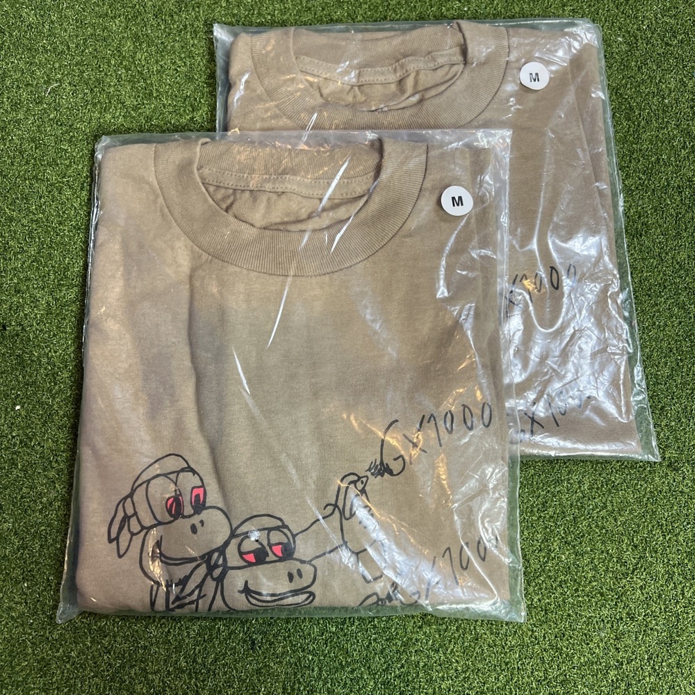 GX1000 Ninja Turtles x Joe Roberts Shirt Medium New Sealed Brown
